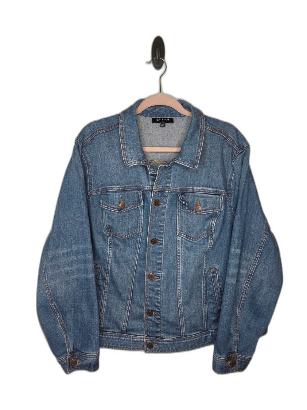 Talbots Medium Wash Blue Denim Trucker Jacket